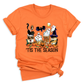 Tis The Season Halloween Coffee Shirt – Funny Fall Shirt for Women, Cute Pumpkin Coffee Tee, Autumn Halloween Gift
