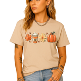 Thanksgiving Shirt with Leaves & Pumpkin – Retro Fall Coffee Lovers Tee