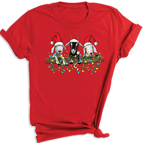 Red Funny Chirstmas Tee