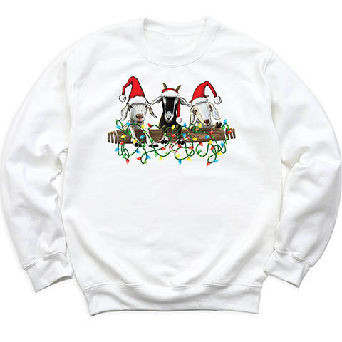 White Long Sleeve Funny Chirstmas Tee