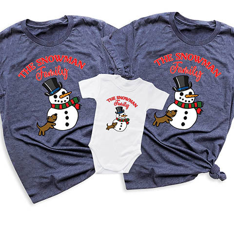 Snowman Family T-Shirts