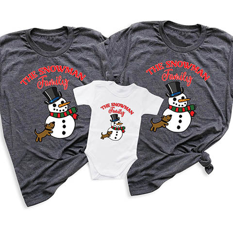 Snowman Family T-Shirts