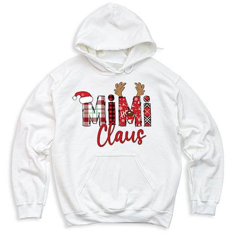 white claus family tees