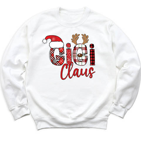 white family claus tees