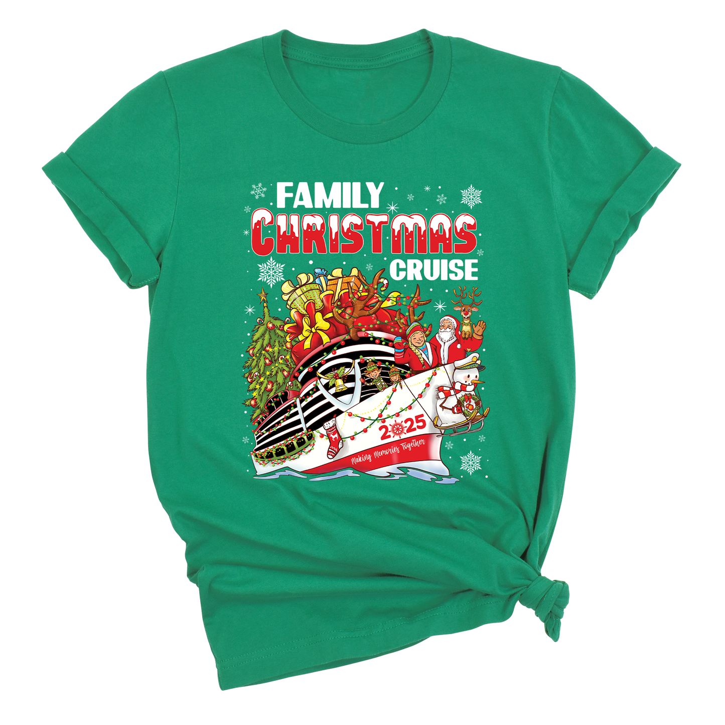 Christmas Family Cruise Shirt – Custom Holiday Vacation Tee, Matching Cruise Crew Santa Shirt for Family Trip