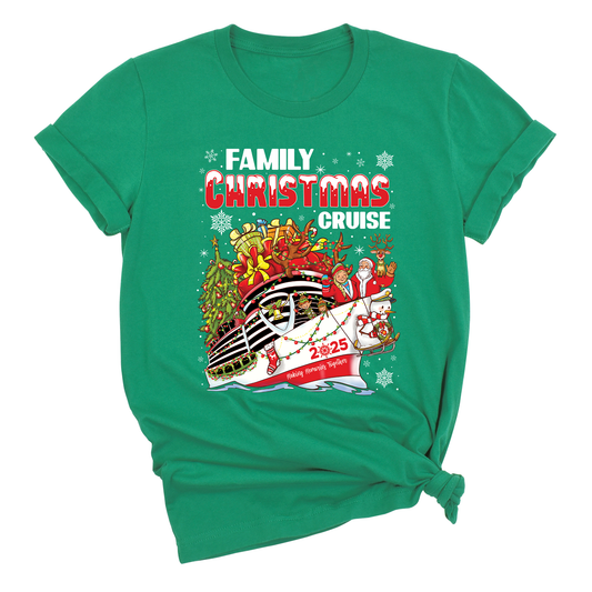 Christmas Family Cruise Shirt – Custom Holiday Vacation Tee, Matching Cruise Crew Santa Shirt for Family Trip