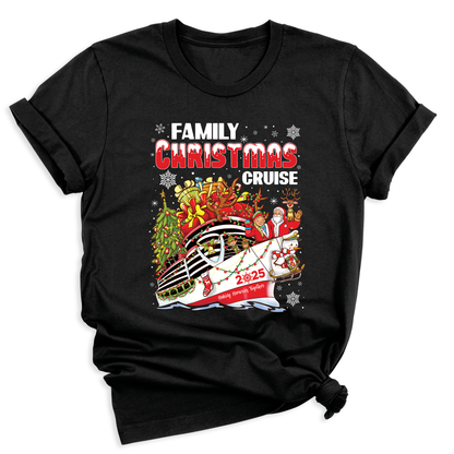 Christmas Family Cruise Shirt – Custom Holiday Vacation Tee, Matching Cruise Crew Santa Shirt for Family Trip