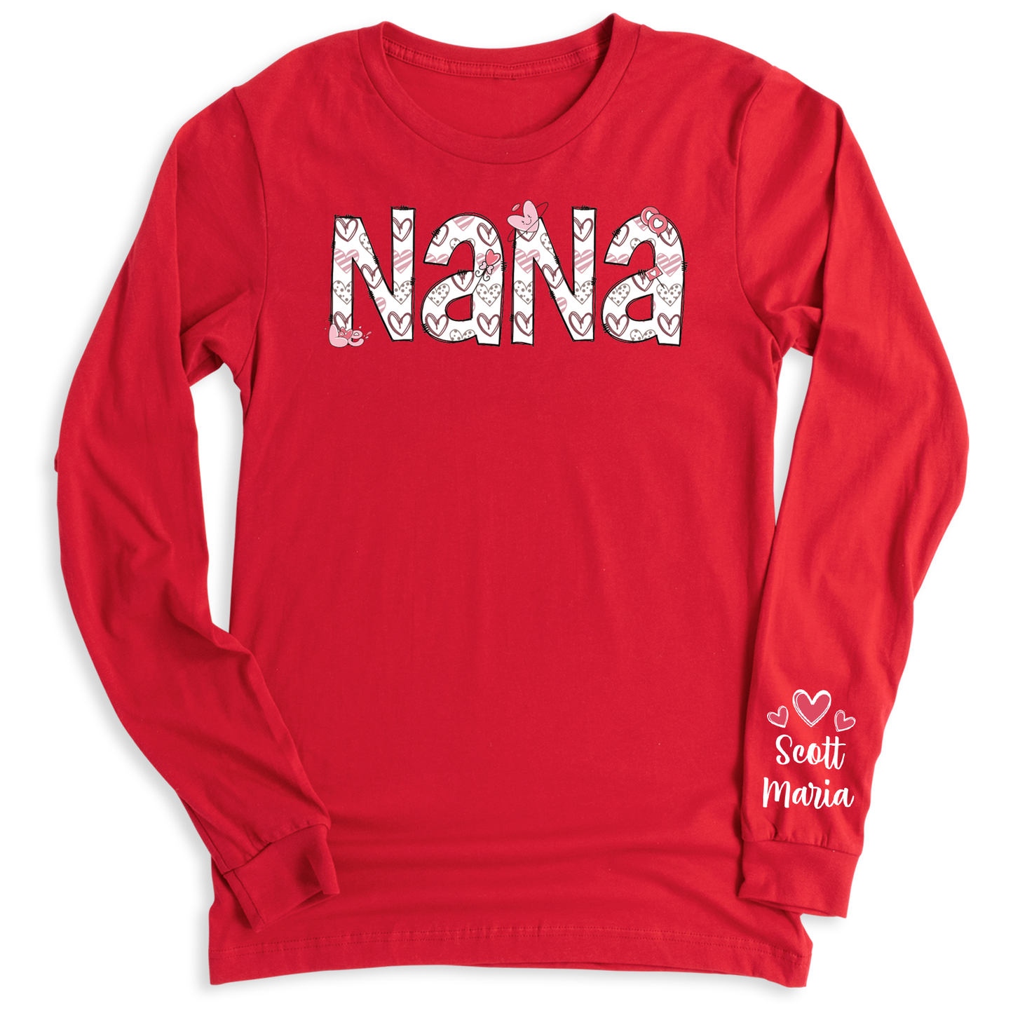 Custom Nana  Sweatshirt with Kid's Name on Sleeve