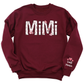 Custom Mimi Sweatshirt with Kid's Name on Sleeve