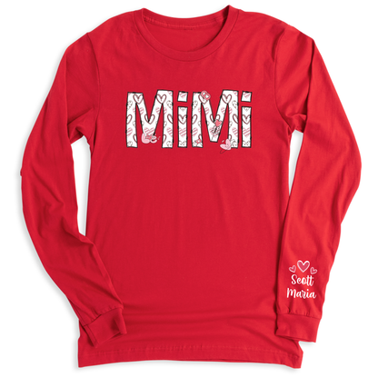 Custom Mimi Sweatshirt with Kid's Name on Sleeve