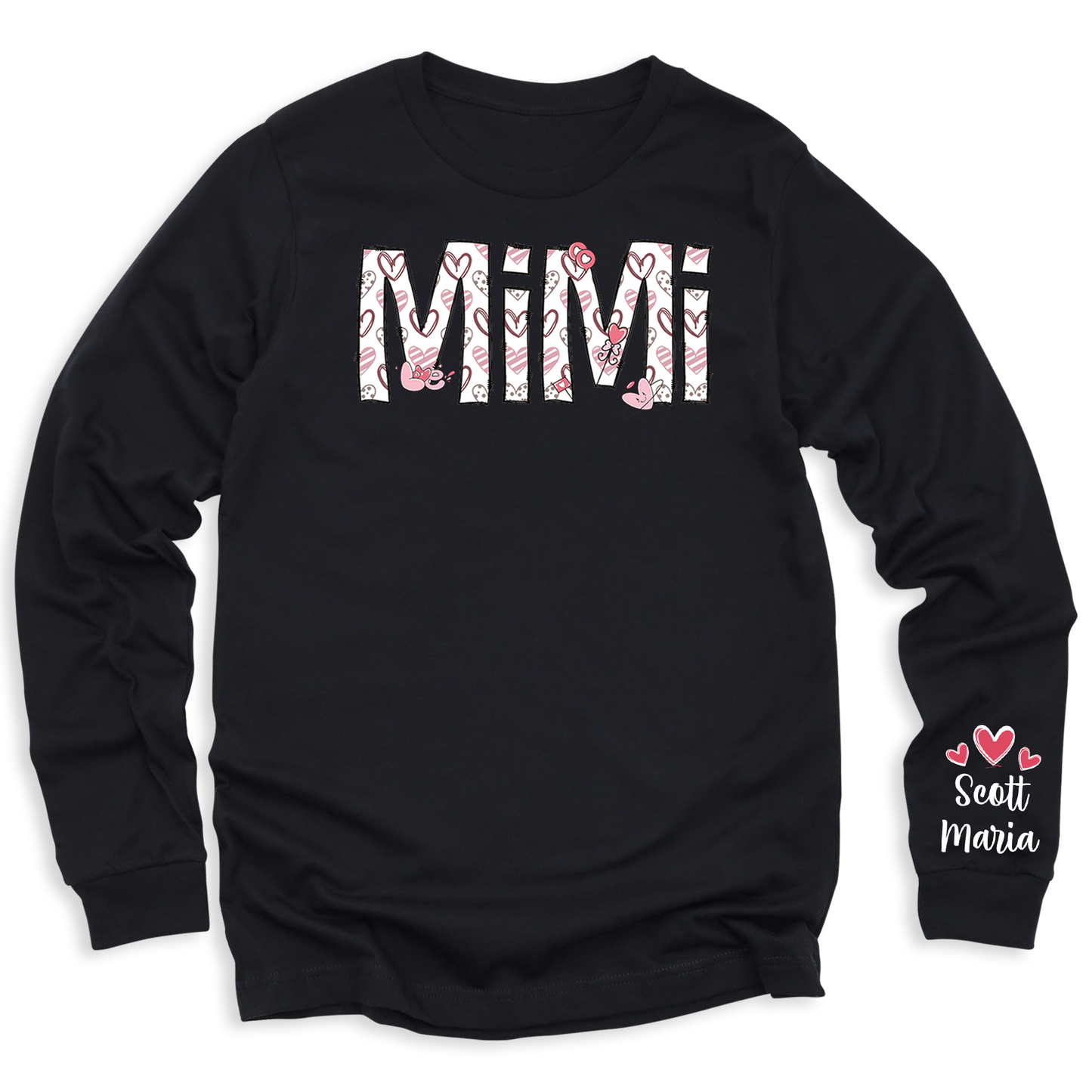 Custom Mimi Sweatshirt with Kid's Name on Sleeve