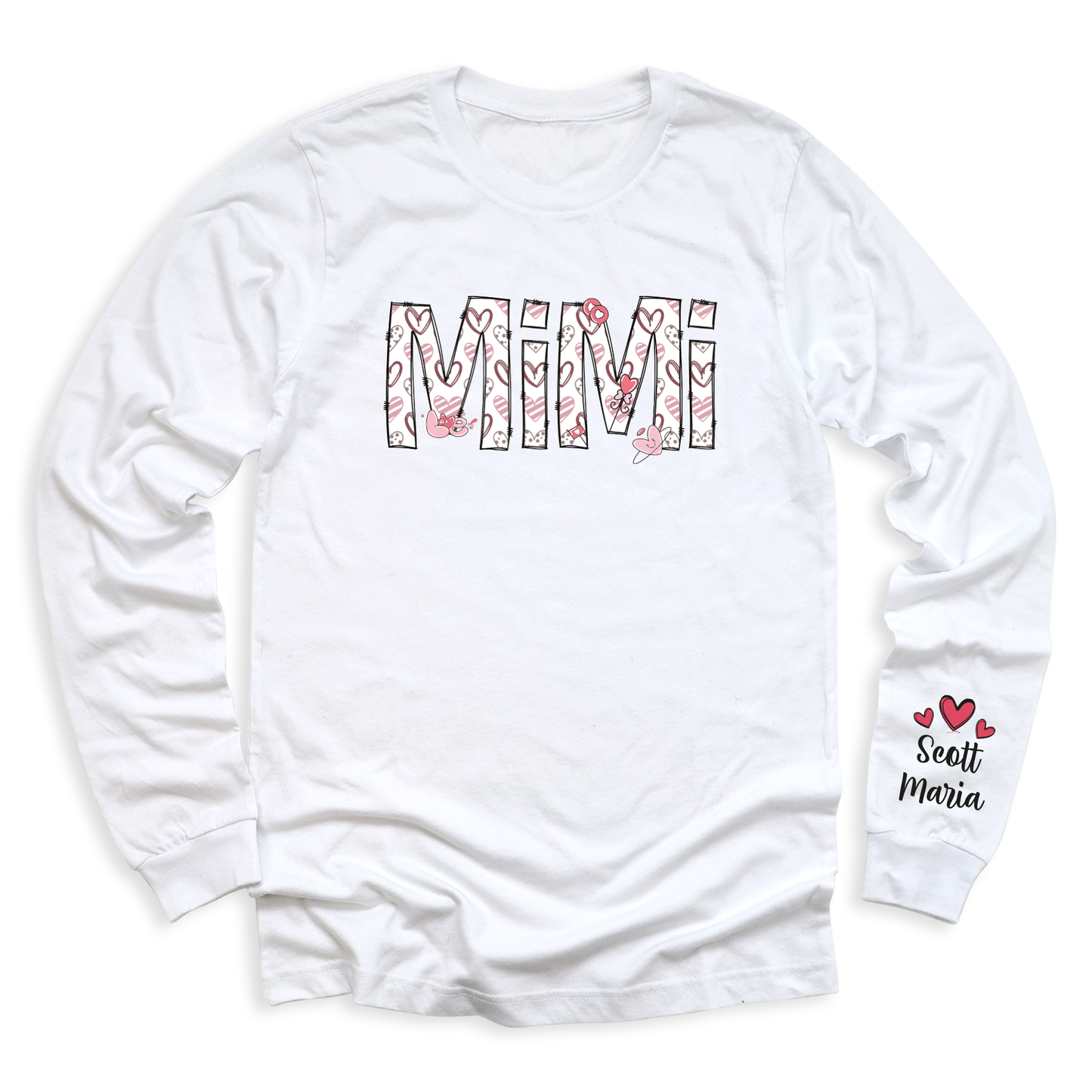 Custom Mimi Sweatshirt with Kid's Name on Sleeve