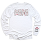 Custom Mimi Sweatshirt with Kid's Name on Sleeve