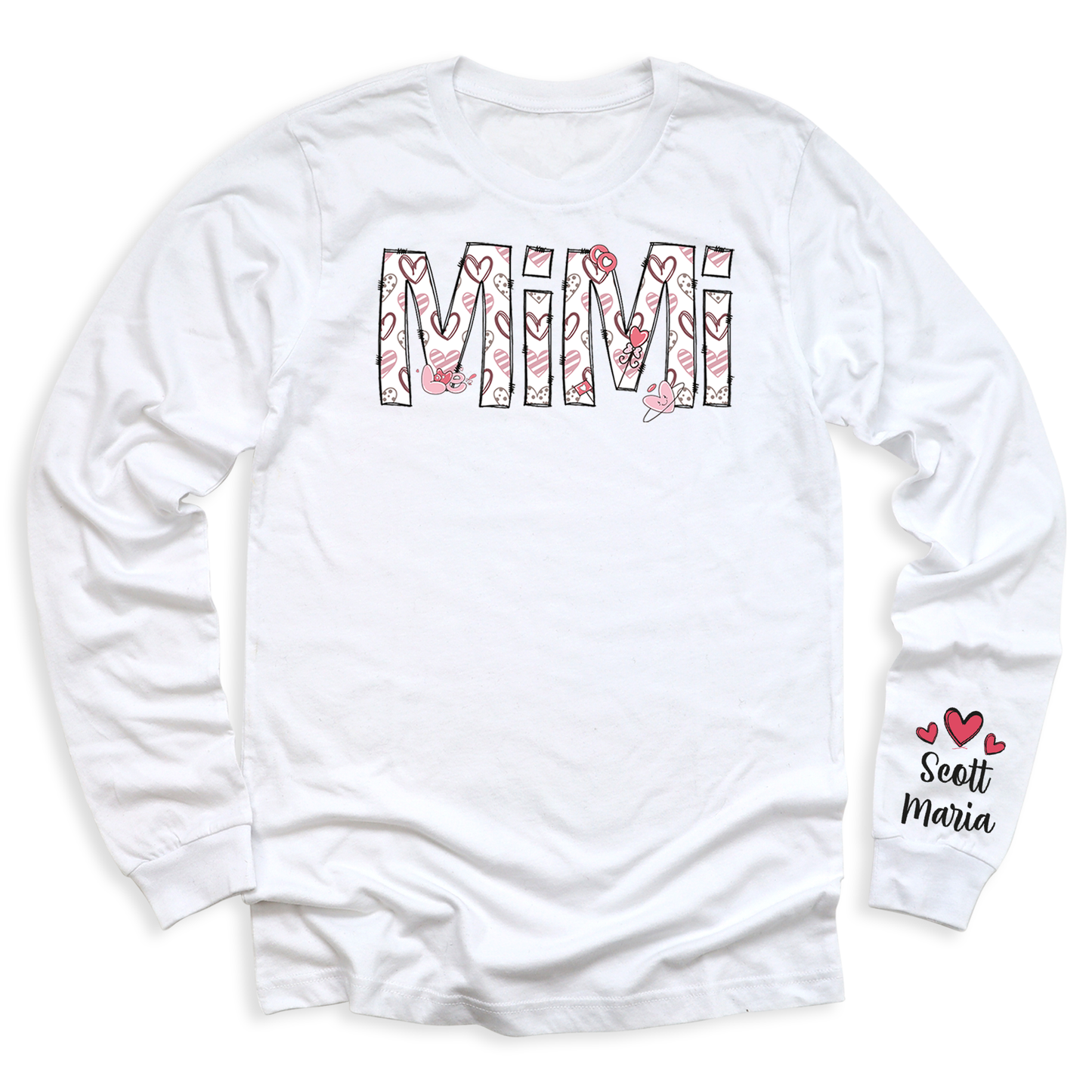 Custom Mimi Sweatshirt with Kid's Name on Sleeve