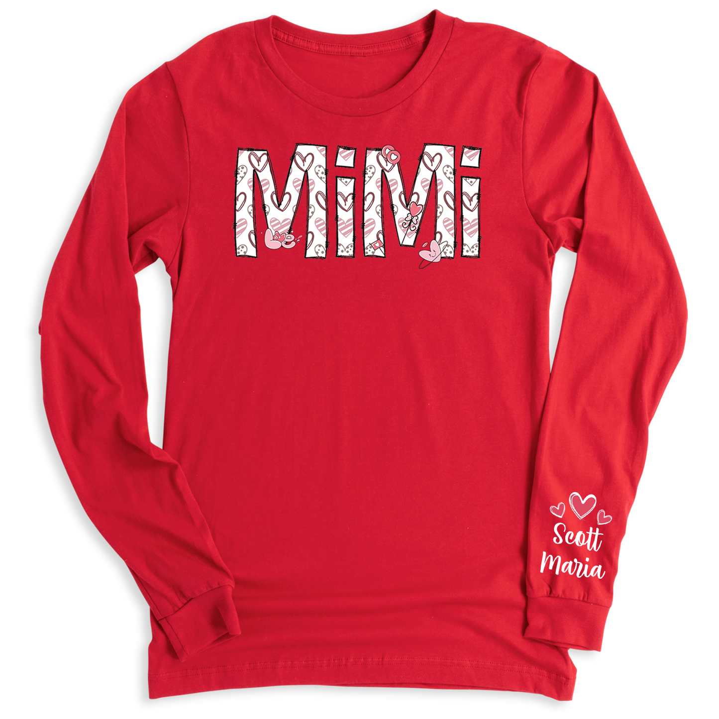 Custom Mimi Sweatshirt with Kid's Name on Sleeve