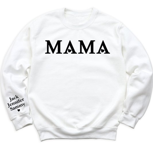 Mama Sweatshirt with Kid's Name