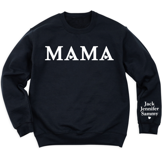 Mama Sweatshirt with Kid's Name