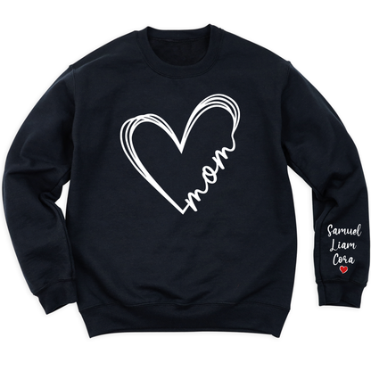 Love Mimi Heart Shirt with Kid's Name