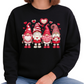 Valentine Gnome Sweatshirt Red Heart Love Cute Gnomes Sweater