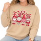 Valentine Gnome Sweatshirt Red Heart Love Cute Gnomes Sweater
