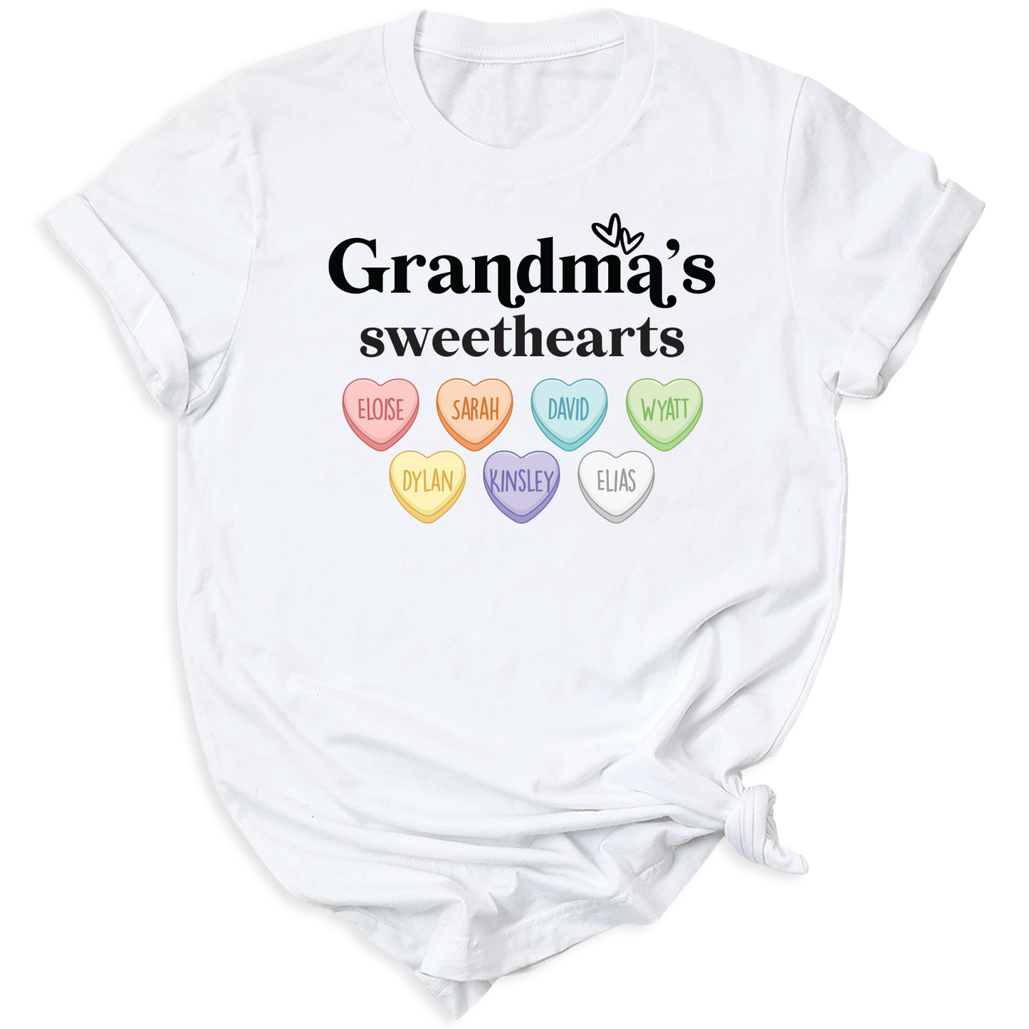 Grandma's Sweetheart with Grandchild's Names