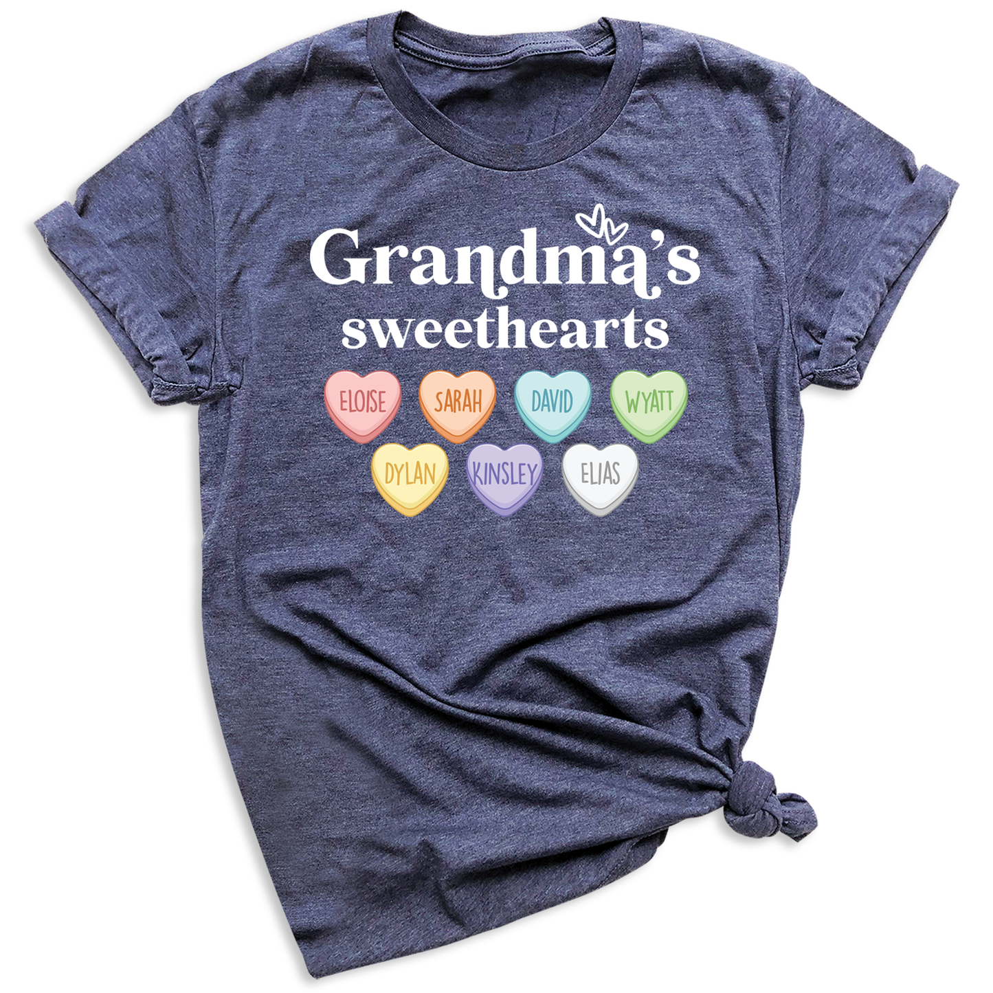 Grandma's Sweetheart with Grandchild's Names