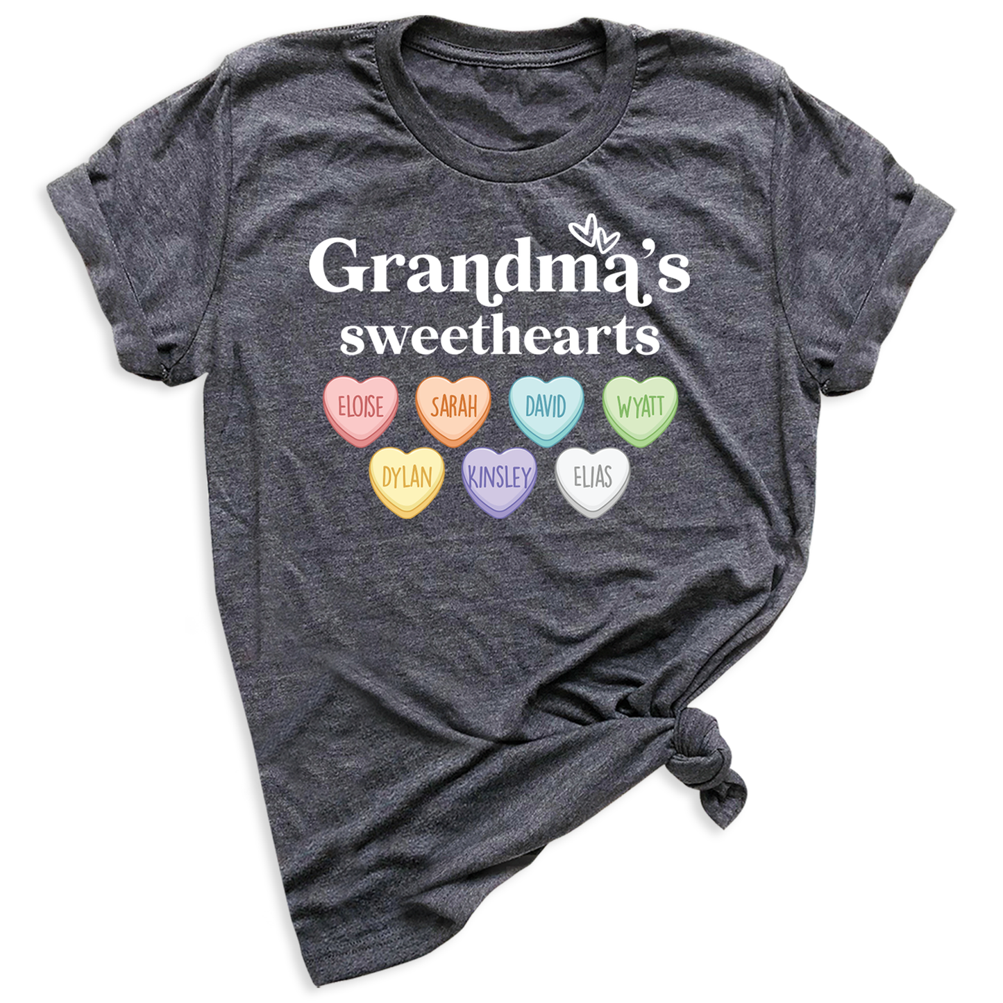 Grandma's Sweetheart with Grandchild's Names