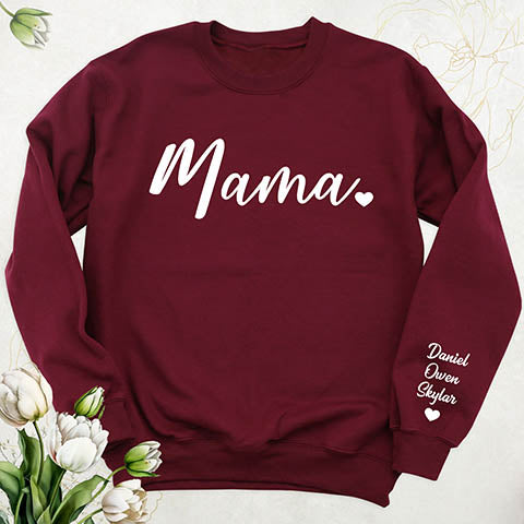 Mother's Day T Shirts |Please Specify CUSTOM TEXT on the arm