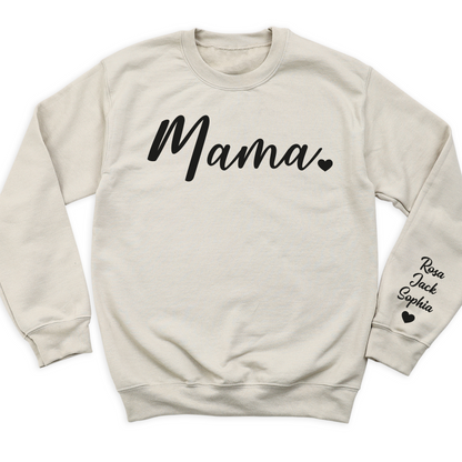 Custom Mama Shirt with Kid's Names