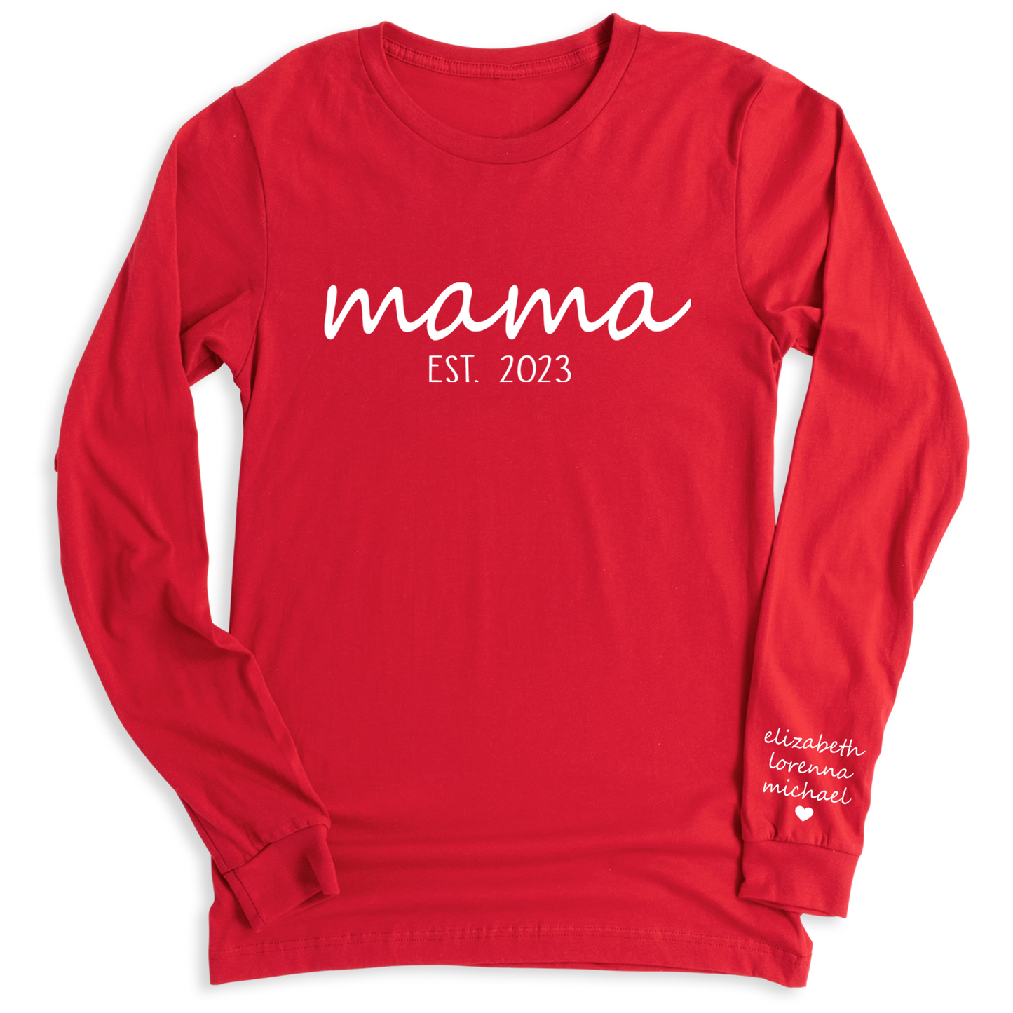 Mama Est Since T-Shirt with Kid's Names