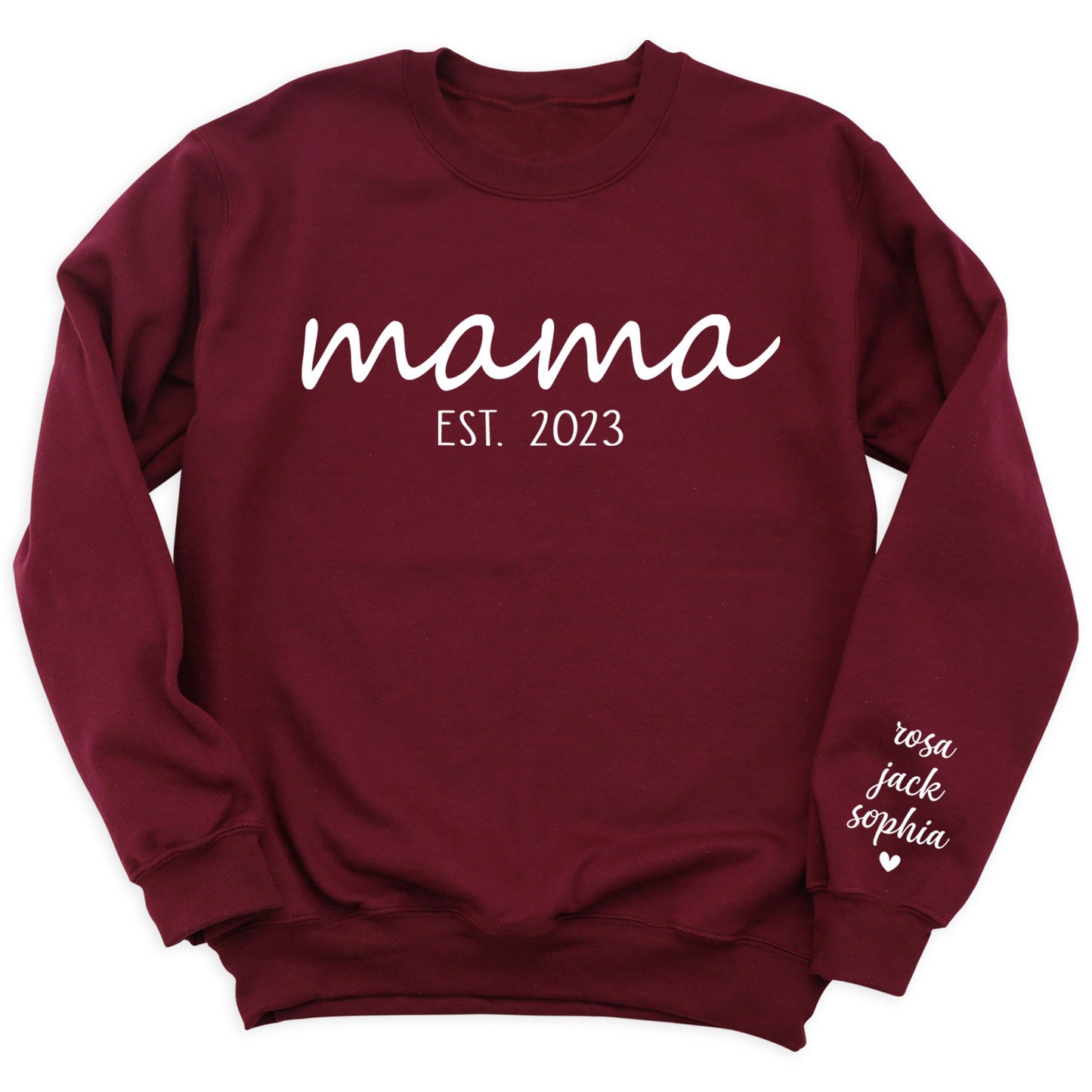 Mama Est Since T-Shirt with Kid's Names