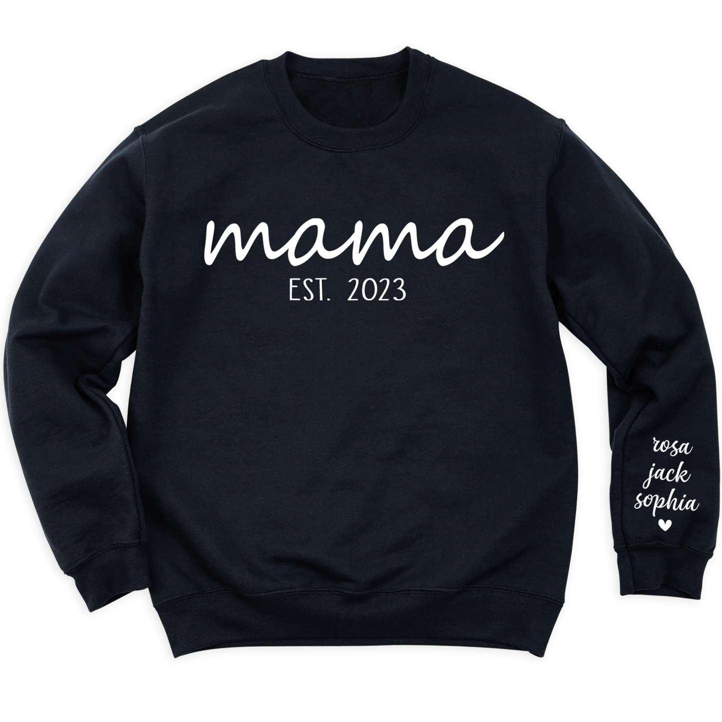 Mama Est Since T-Shirt with Kid's Names