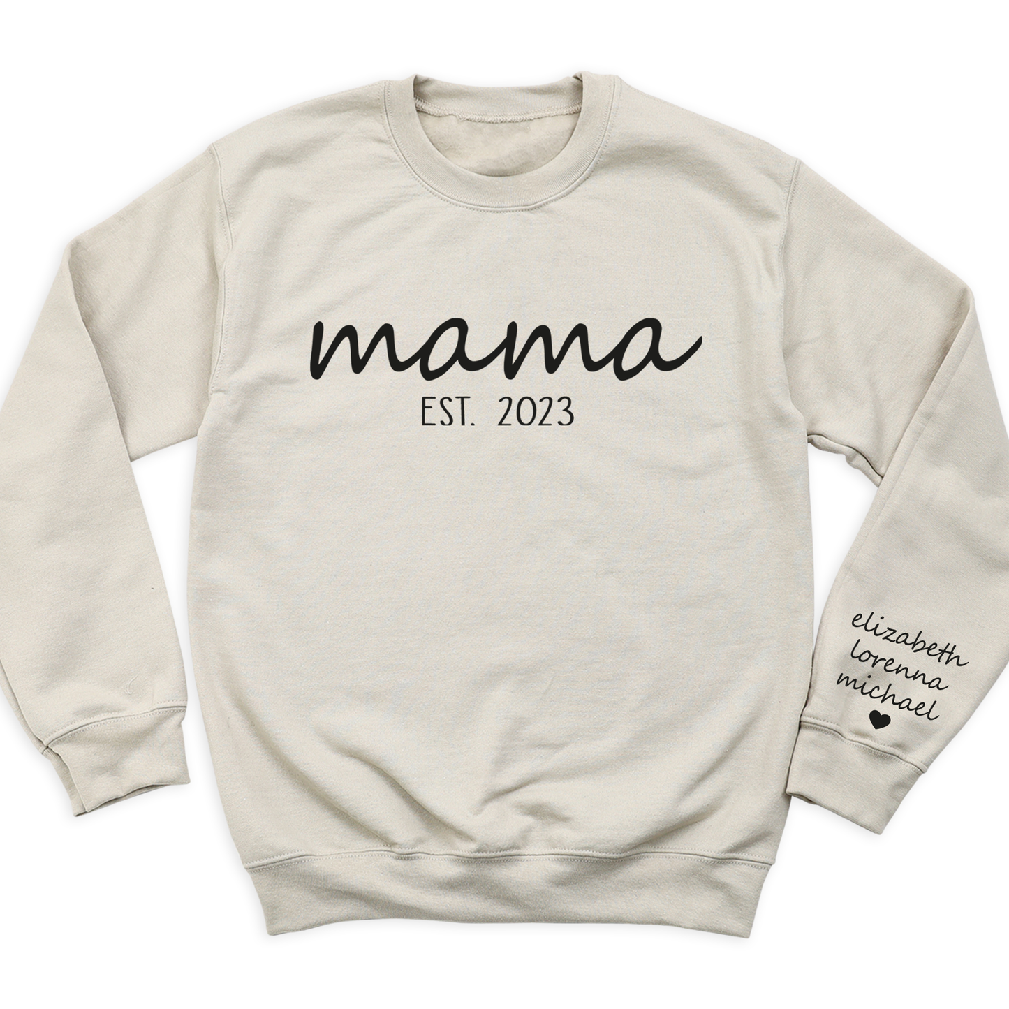 Mama Est Since T-Shirt with Kid's Names