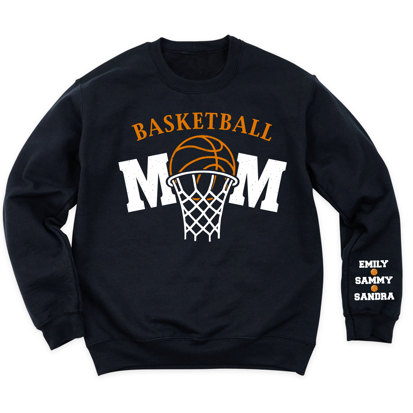 Basketball Mom T-Shirt with Kid's Names