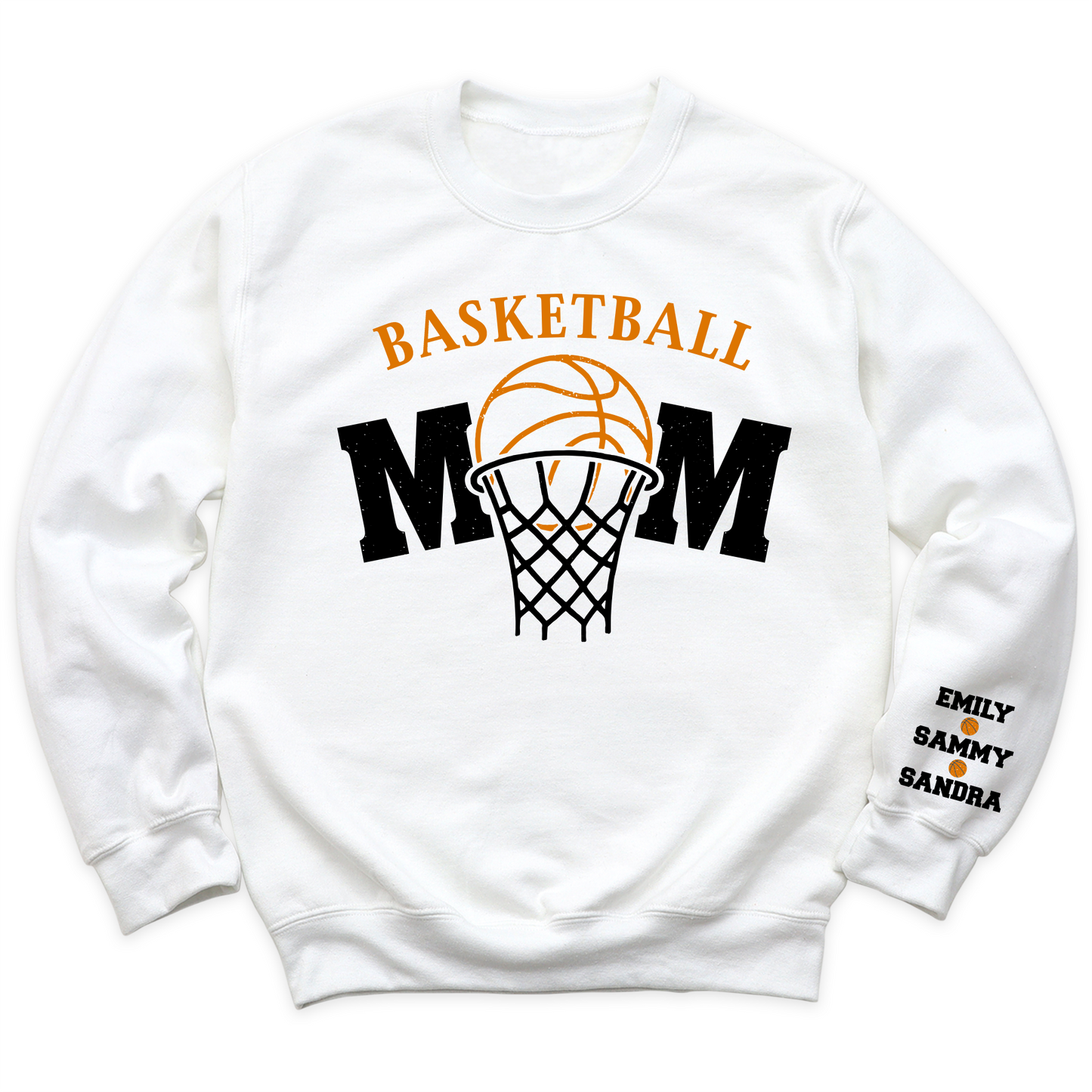 Basketball Mom T-Shirt with Kid's Names