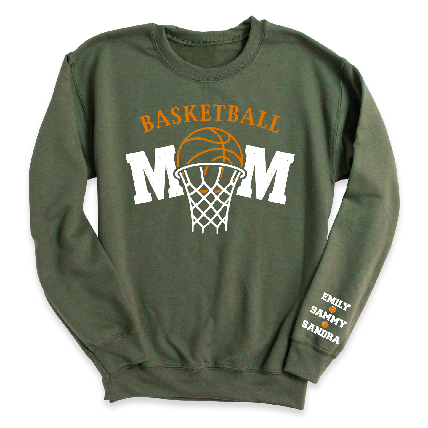 Basketball Mom T-Shirt with Kid's Names