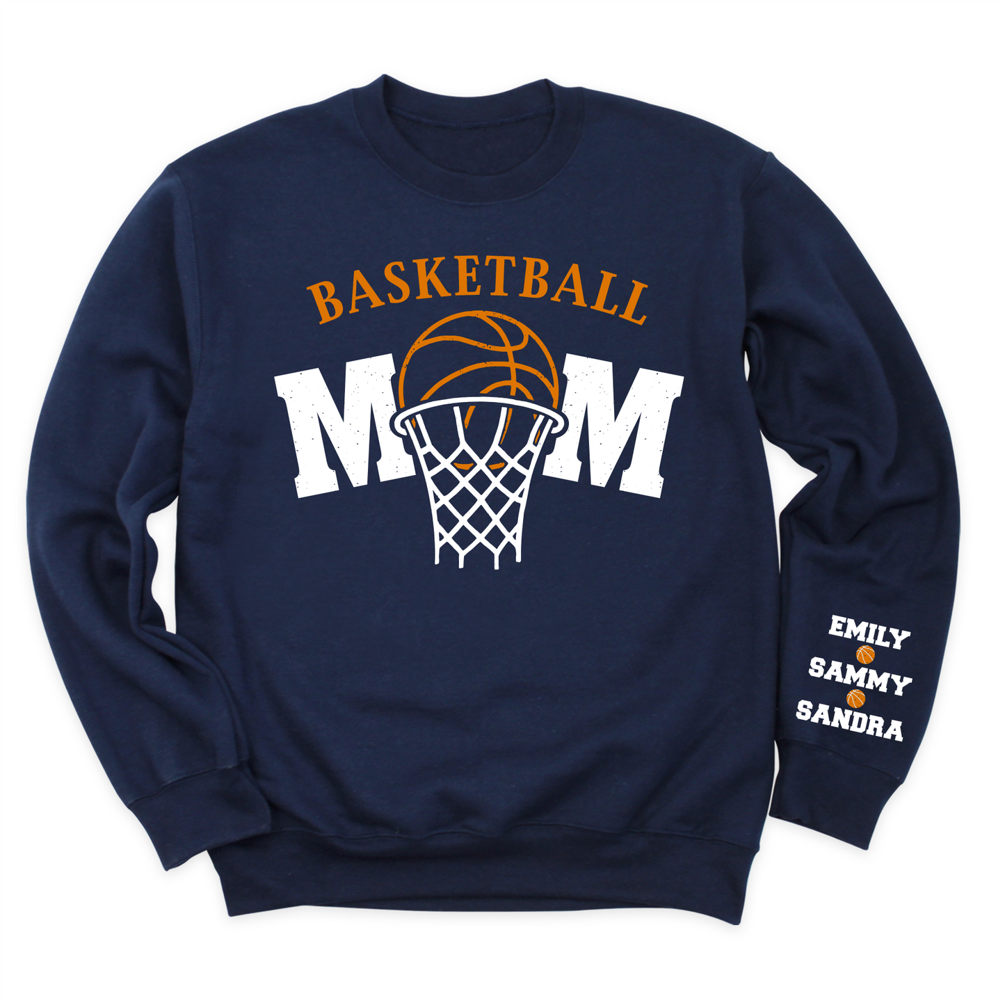Basketball Mom T-Shirt with Kid's Names