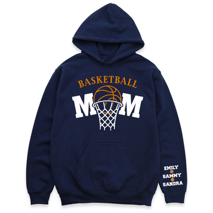 Basketball Mom T-Shirt with Kid's Names