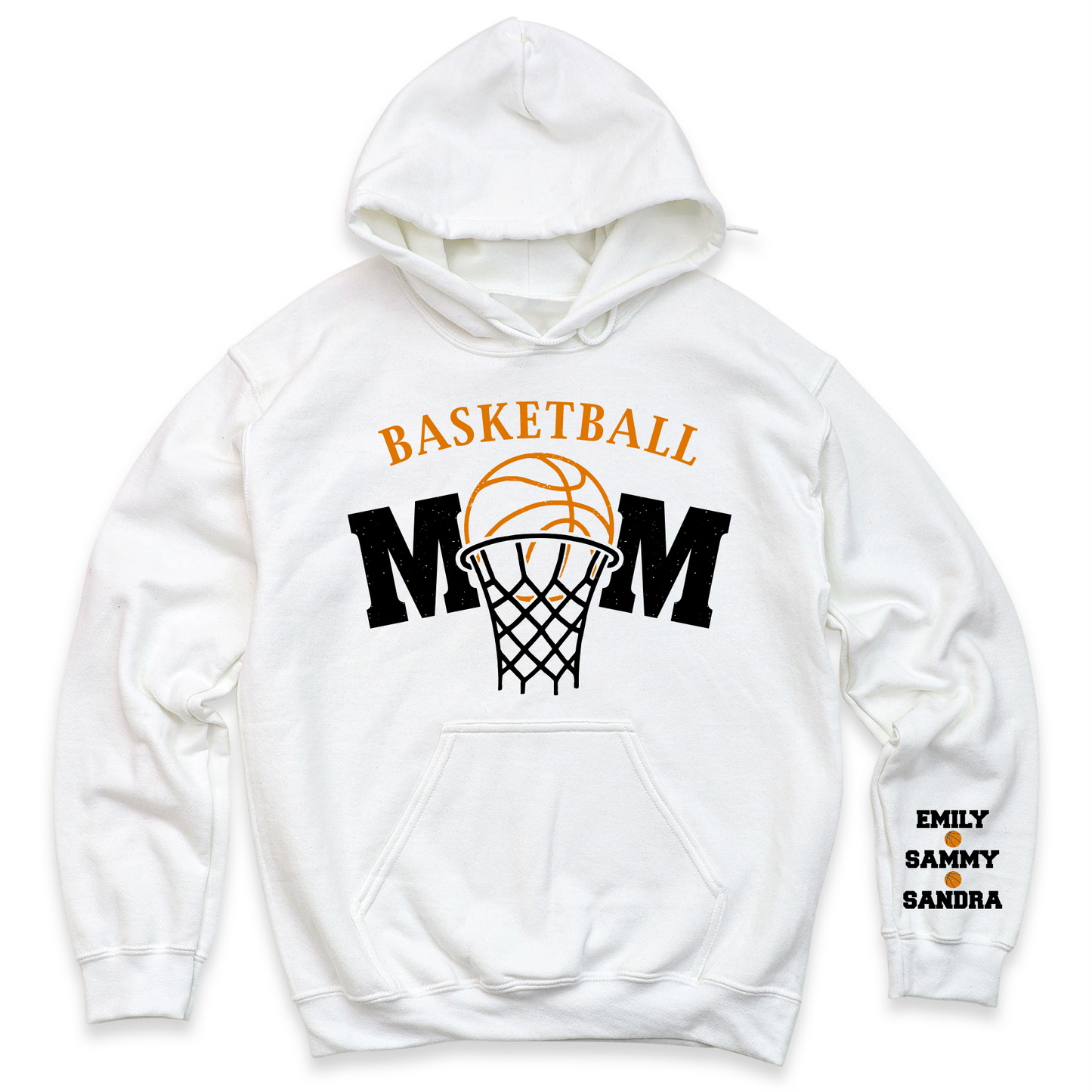 Basketball Mom T-Shirt with Kid's Names