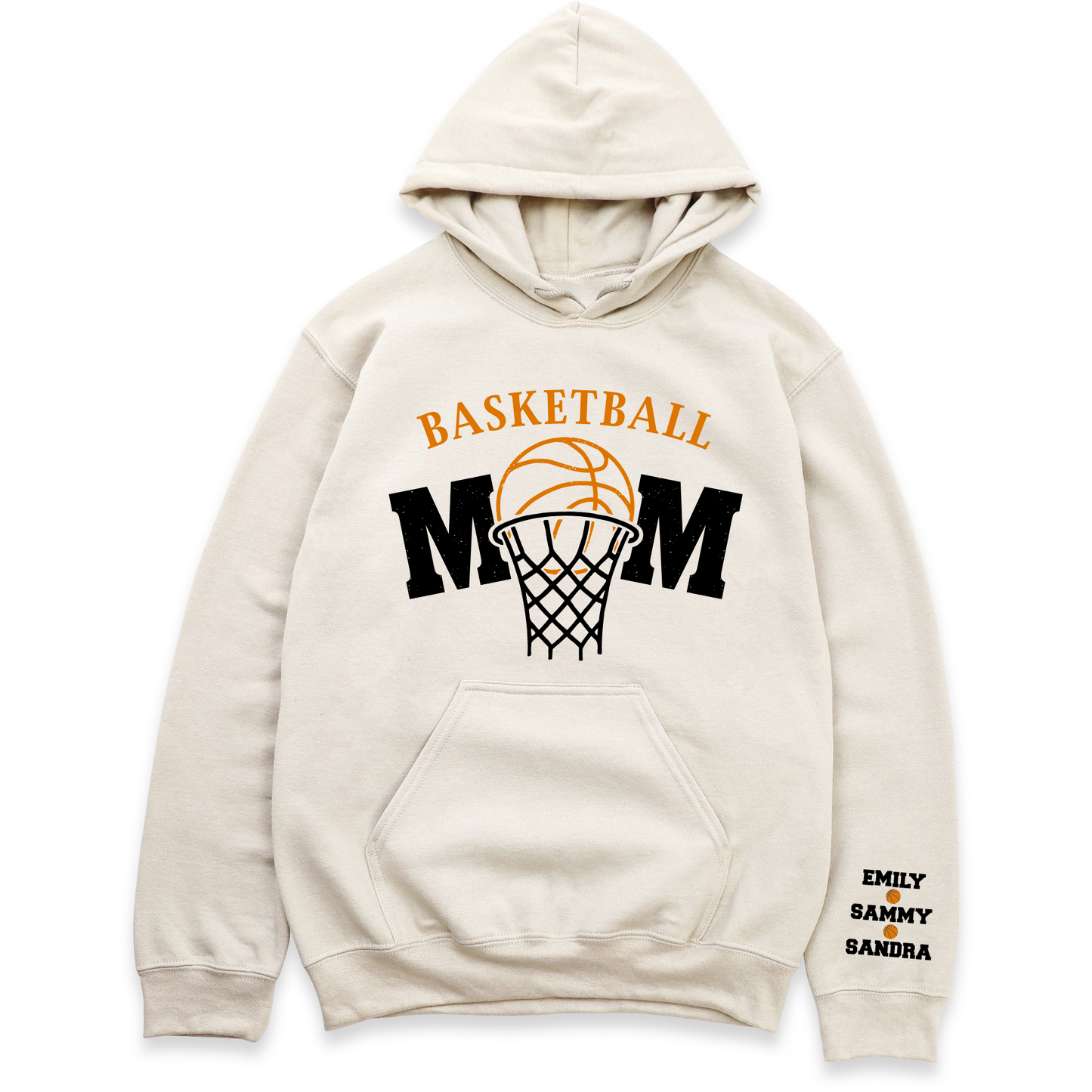 Basketball Mom T-Shirt with Kid's Names
