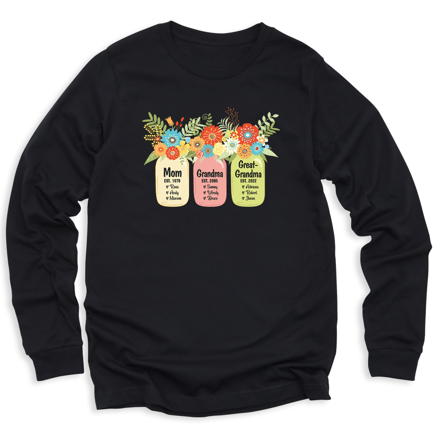 Custom Mom Grandma Greatgrandma T-Shirt