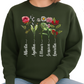Personalized Birth Flower Mom Sweatshirt – Custom Mama Garden
