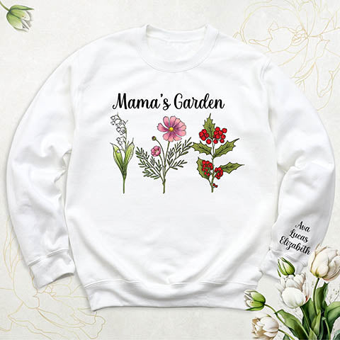 Mama's Garden Tees | Please Specify CUSTOM TEXT on the arm