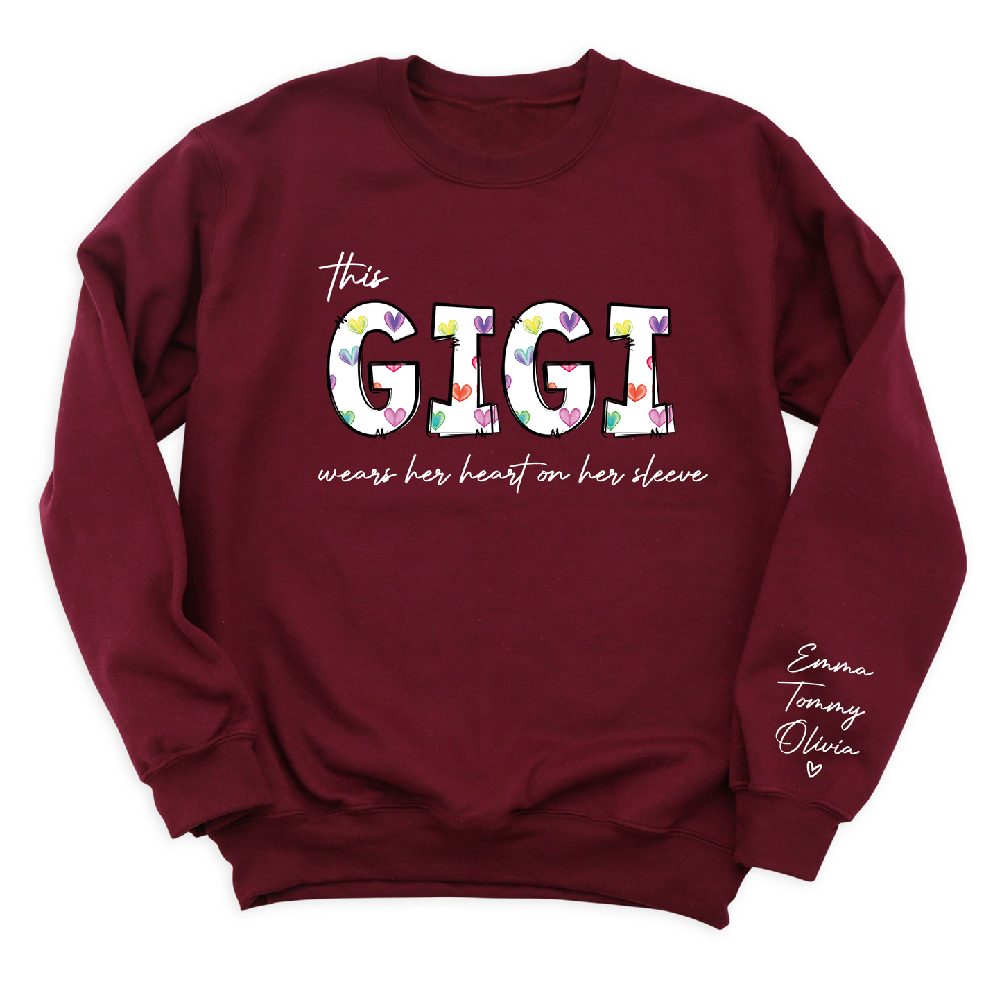 This Gigi Wears On Heart On Her Sleeve T-Shirt