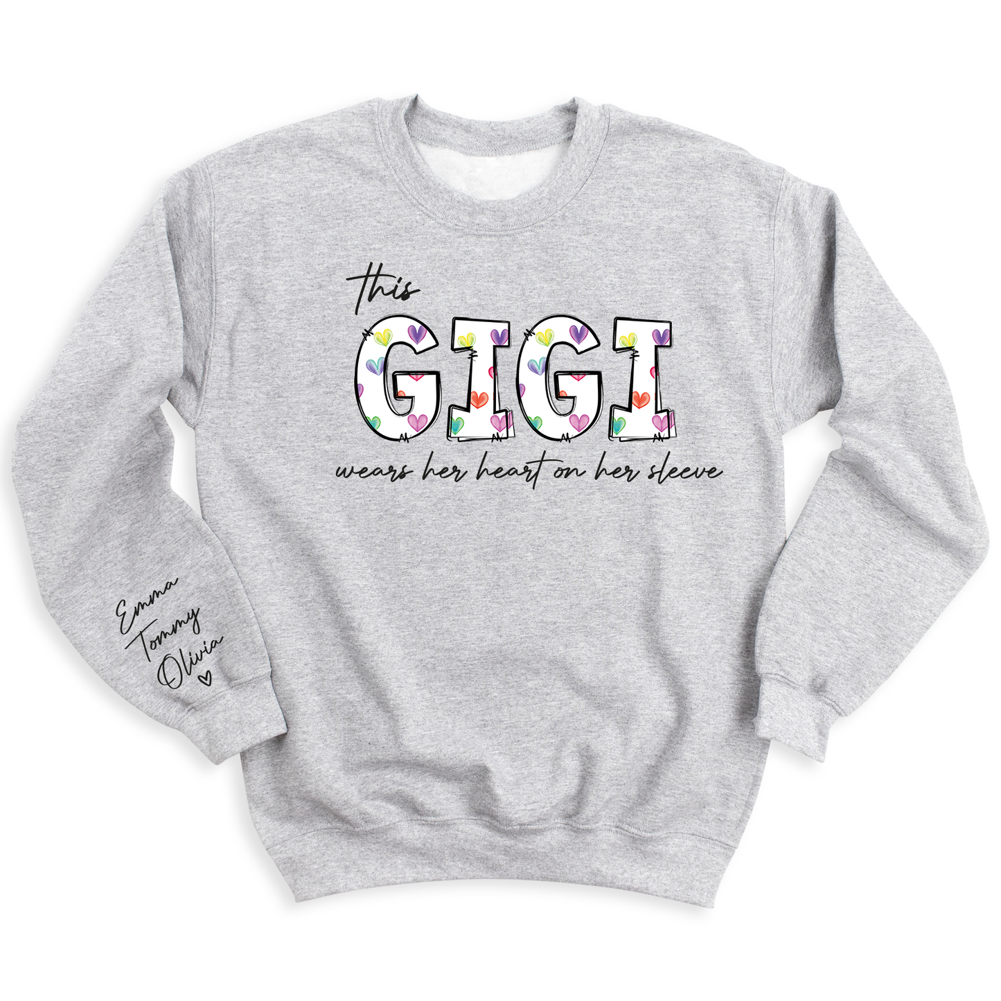This Gigi Wears On Heart On Her Sleeve T-Shirt