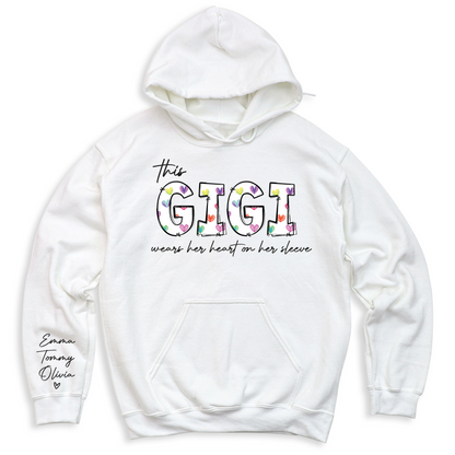 This Gigi Wears On Heart On Her Sleeve T-Shirt