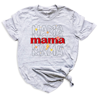 Floral Lightinnig Mama T-Shirt