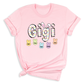 Custom Rabbit  Nana Mimi Gigi  T-Shirt with Kid's Name on