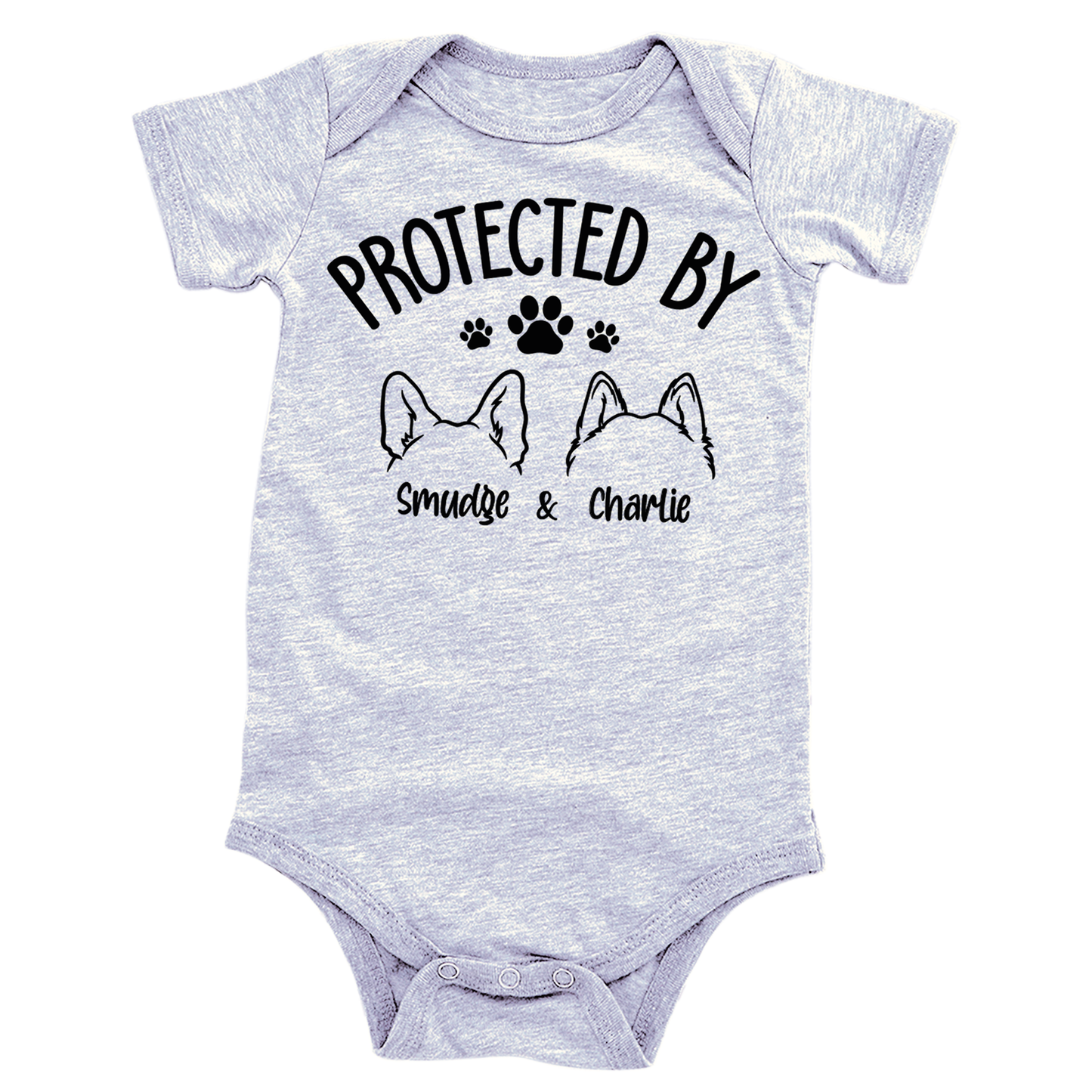 Baby Onesie Protected By Dog
