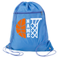 Custom Basketball Cinch Bag with Name – Personalized Sports Drawstring Backpack